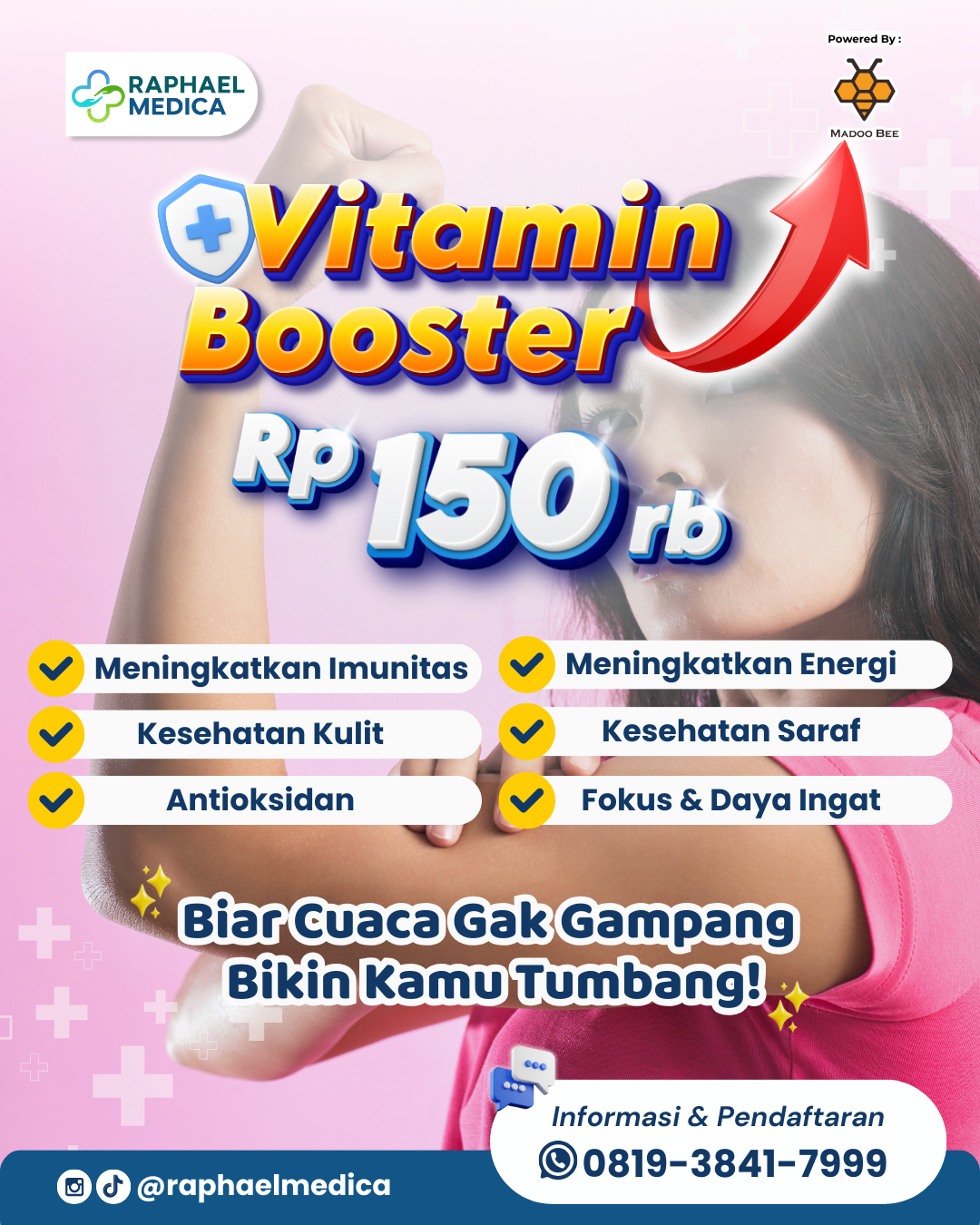 Layanan Vitamin Booster Menyehatkan - Klinik terpercaya di Sukamaju Baru Depok untuk vitamin booster menyehatkan