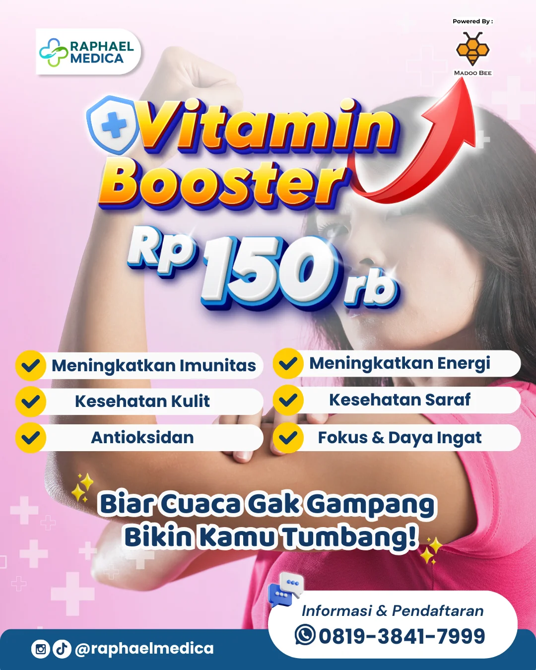 Vitamin Booster Menyehatkan - Cuaca Lagi Tidak Menentu? Yuk Saatnya Recharge Instan dengan Vitamin Booster! di Sukamaju Baru