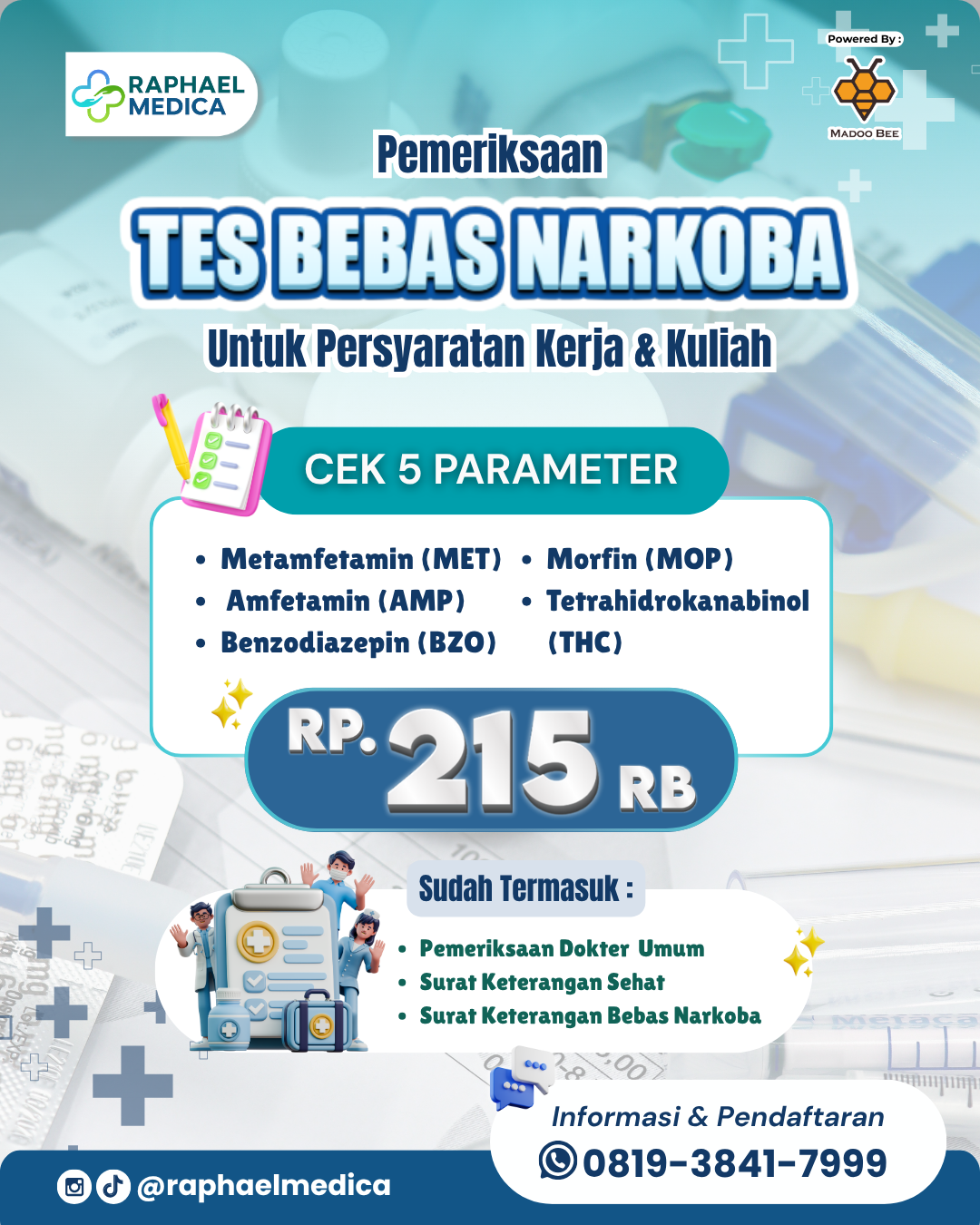 Layanan Tes Bebas Narkoba - Klinik terpercaya di Sukamaju Baru Depok untuk tes bebas narkoba
